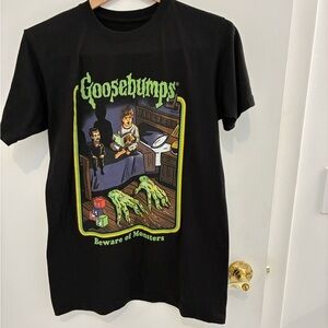 Goosebumps Black Graphic T-Shirt Size S NWOT